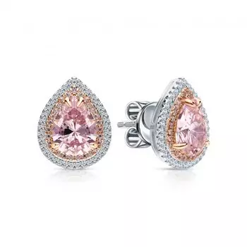 Серебряные серьги с фианитами