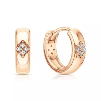 Серебряные серьги с фианитами