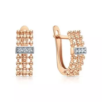 Серебряные серьги с фианитами