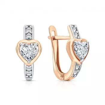 Серебряные серьги с фианитами