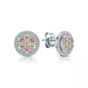 Серебряные серьги с фианитами