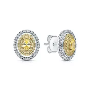 Серебряные серьги с фианитами