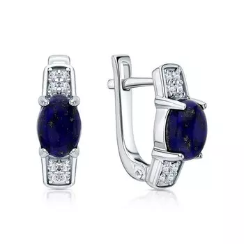 Серебряные серьги с фианитами