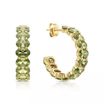 Серебряные серьги с фианитами