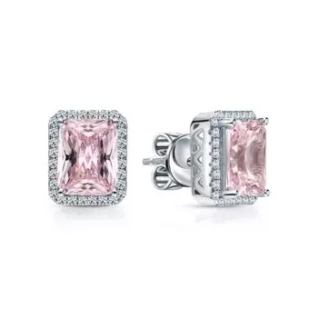 Серебряные серьги с фианитами