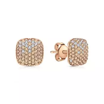 Серебряные серьги с фианитами