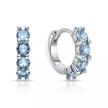 Серебряные серьги с фианитами