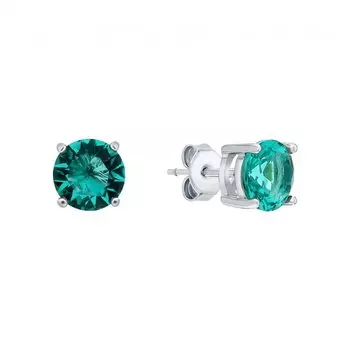 Серебряные серьги с фианитами