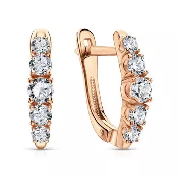 Серебряные серьги с фианитами