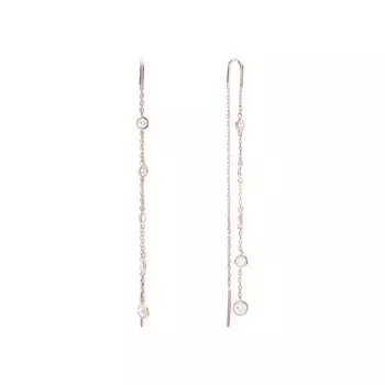 Серебряные серьги с фианитами