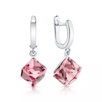 Серебряные серьги с фианитами