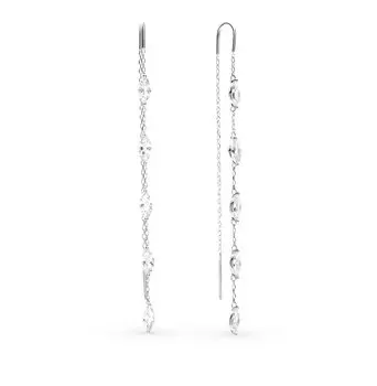 Серебряные серьги с фианитами