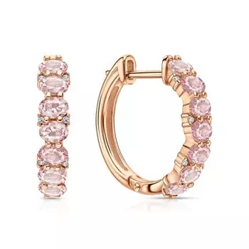 Серебряные серьги с фианитами