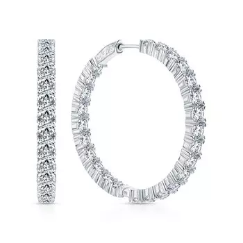 Серебряные серьги с фианитами