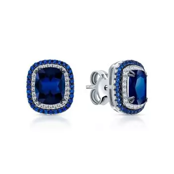 Серебряные серьги с фианитами