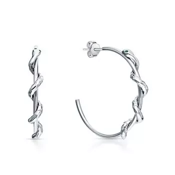 Серебряные серьги с фианитами