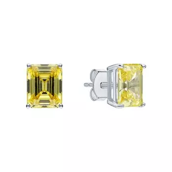 Серебряные серьги с фианитами