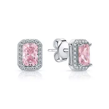 Серебряные серьги с фианитами