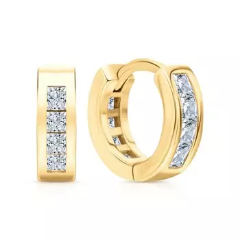 Серебряные серьги с фианитами