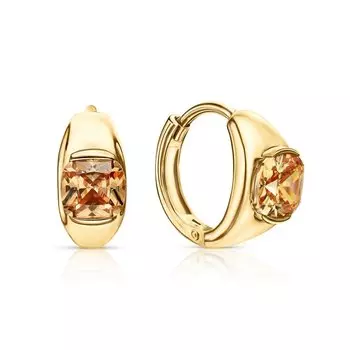 Серебряные серьги с фианитами