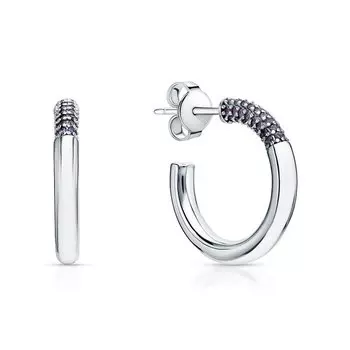 Серебряные серьги с фианитами