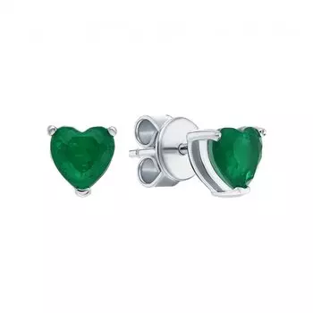 Серебряные серьги с фианитами