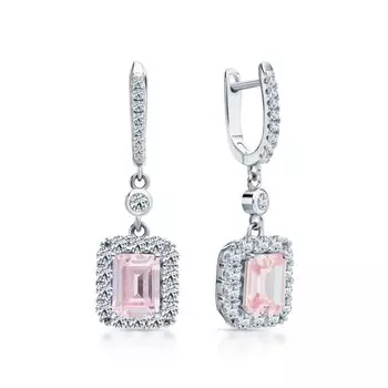 Серебряные серьги с фианитами