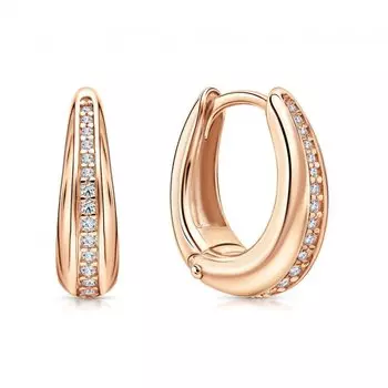 Серебряные серьги с фианитами