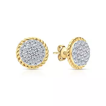 Серебряные серьги с фианитами