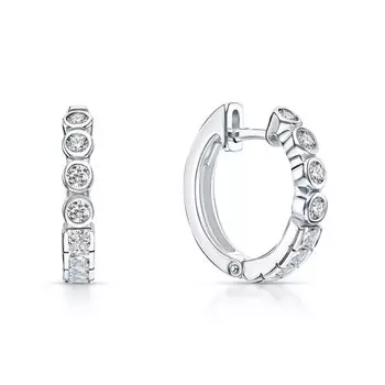 Серебряные серьги с фианитами