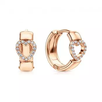 Серебряные серьги с фианитами