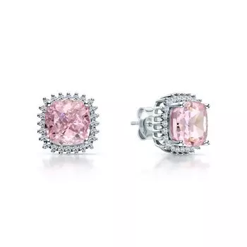 Серебряные серьги с фианитами