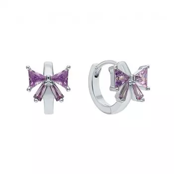 Серебряные серьги с фианитами