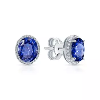 Серебряные серьги с фианитами и алпанитом