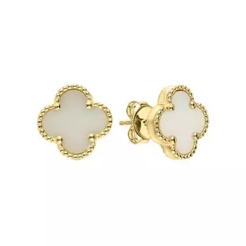 Серебряные серьги с керамикой