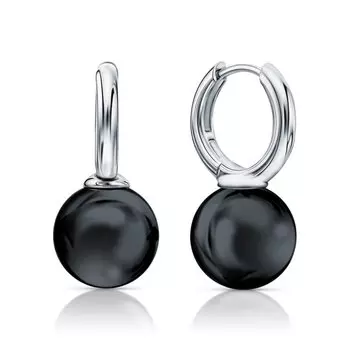 Серебряные серьги с керамикой