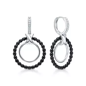 Серебряные серьги с керамикой