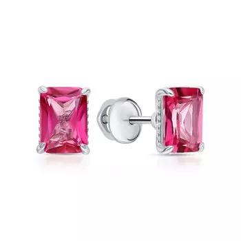 Серебряные серьги с топазами