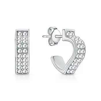 Серебряные серьги с жемчугами