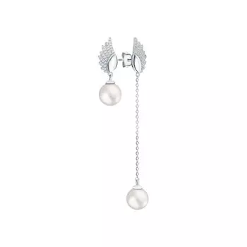 Серебряные серьги с жемчугом