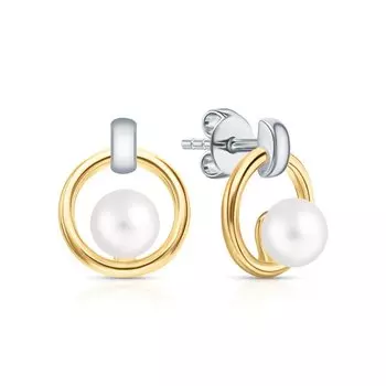 Серебряные серьги с жемчугом