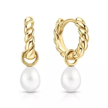 Серебряные серьги с жемчугом