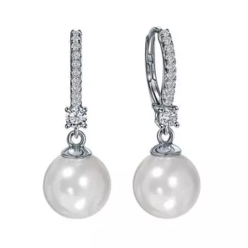 Серебряные серьги с жемчугом