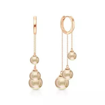 Серебряные серьги с жемчугом синтетическим