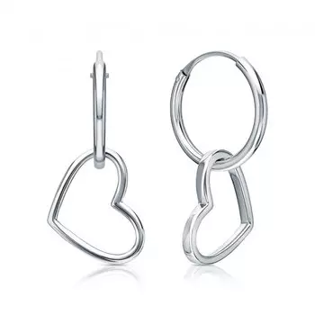 Серебряные серьги-трансформеры