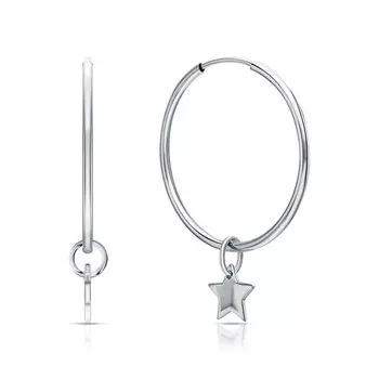 Серебряные серьги-трансформеры