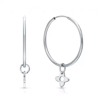 Серебряные серьги-трансформеры