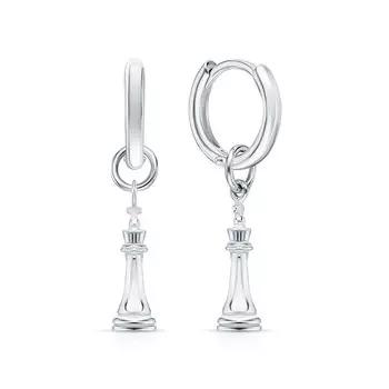 Серебряные серьги-трансформеры