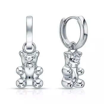 Серебряные серьги-трансформеры