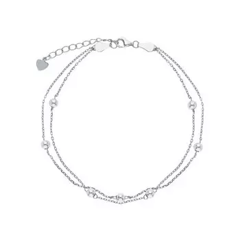 Серебряный браслет на ногу